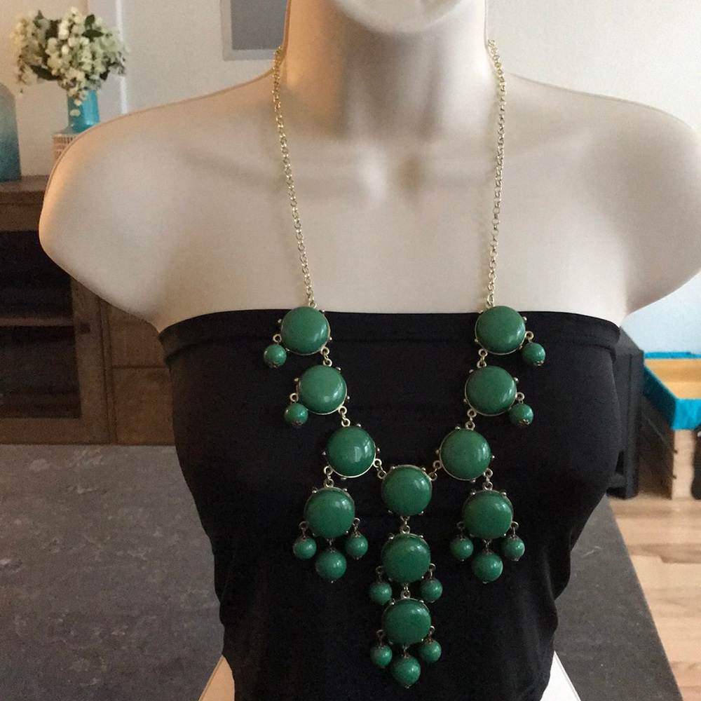 Green bubble necklace - Picture 2 of 2